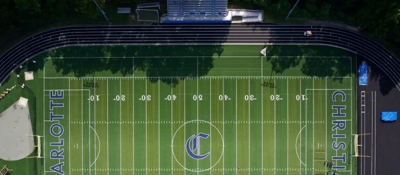 Charlotte Christian Track Image Aerial
