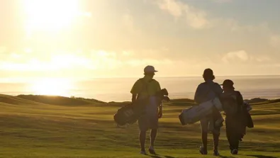 Pebble Beach with Sunset