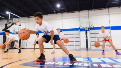 Boys nike basketball camp dribbling clinic