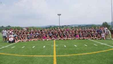 Nike Girls Saint Vincent Lacrosse Camp 2023 Group Photo