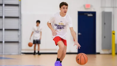 Boys single dribbling drill