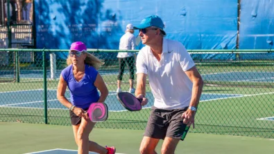 Pickleball doubles shot