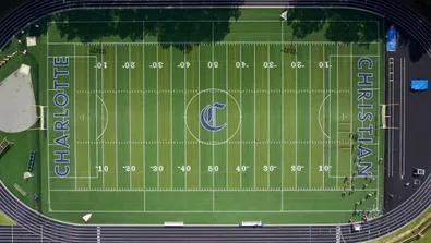 Charlotte Christian Track Image Aerial