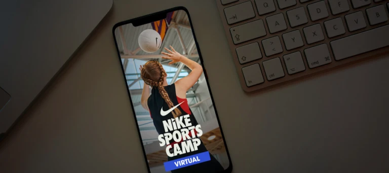 Nike volleyball virtual training interactive coaching accountability