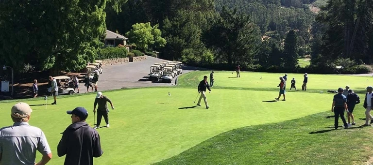 Nike Junior Golf Camp Tilden Park putting green