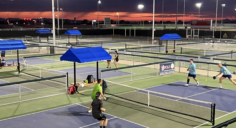 Bell pank people on courts