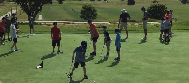 Eagle Hills Kids on Putting Green