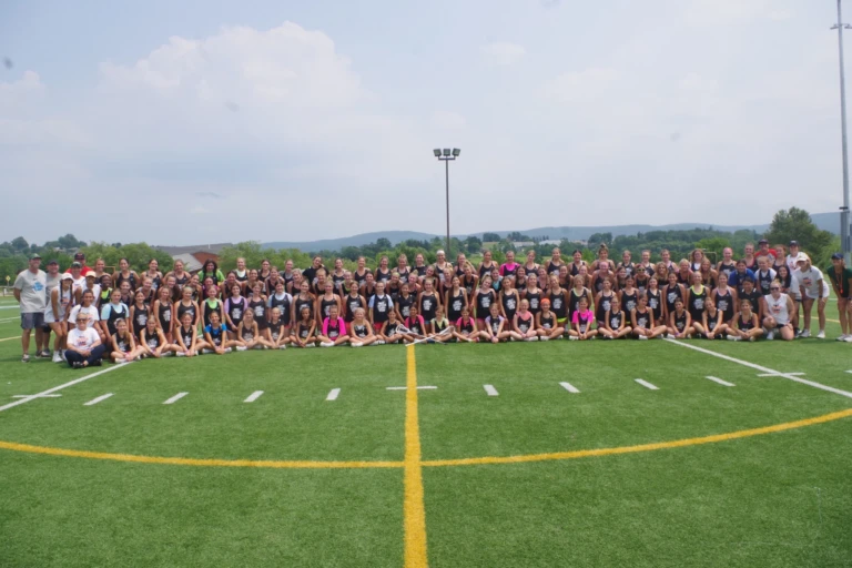Nike Girls Saint Vincent Lacrosse Camp 2023 Group Photo