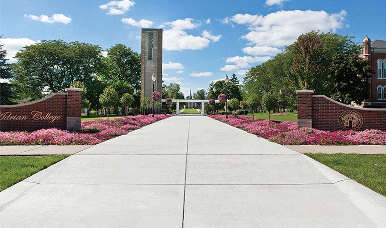 Adrian College Walkway