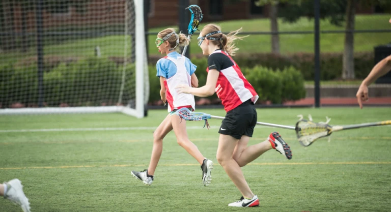 Xcelerate lacrosse girls scrimmage play