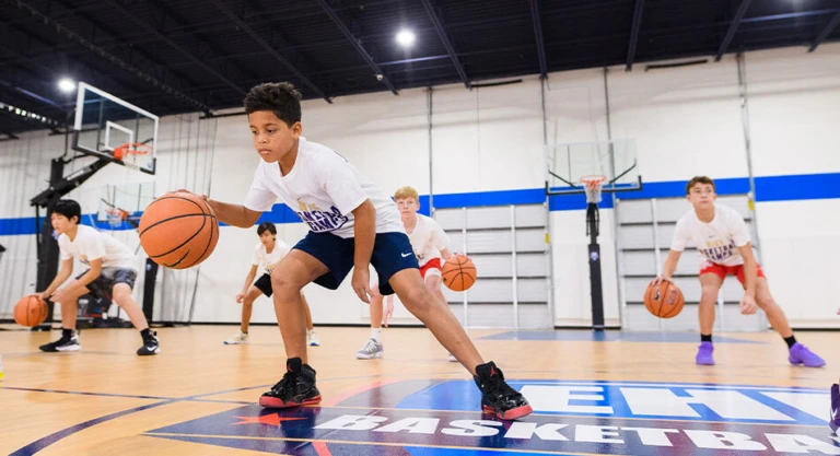 Boys nike basketball camp dribbling clinic