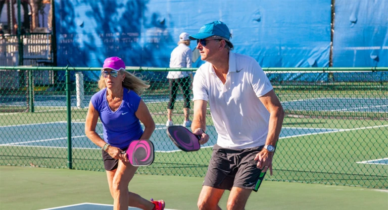 Pickleball doubles shot