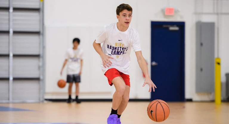 Boys single dribbling drill