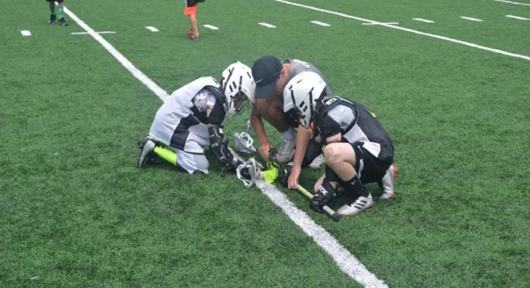 Lakeridge Boys Lacrosse Camp Faceoff With Coach