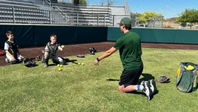 Catchers at La Verne Baseball Camp 23 1