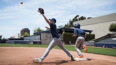 Cal Baseball Camper First Base