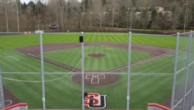 Seattle University Baseball Field Behind Backstop