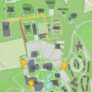 Bryant Campus Map walking path