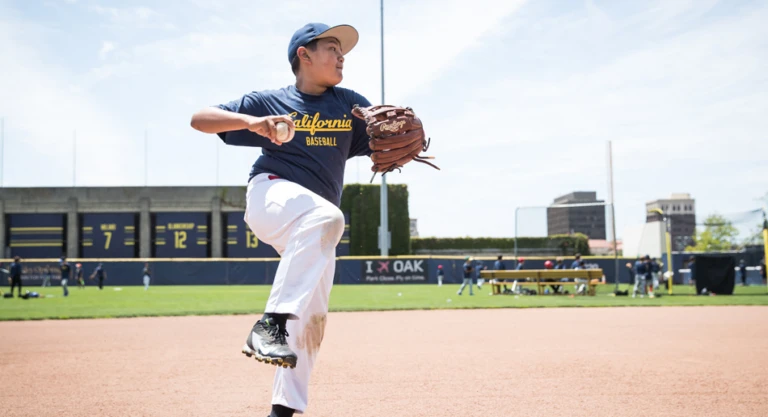 Cal Baseball Camp Throwing