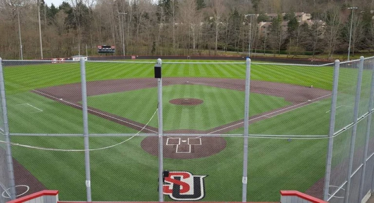 Seattle University Baseball Field Behind Backstop