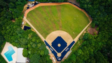 Montreat College Baseball Field Ariel View