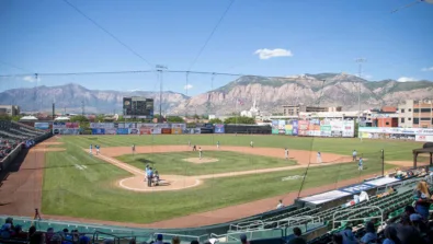 Lindquist Field Mountain Backdrop