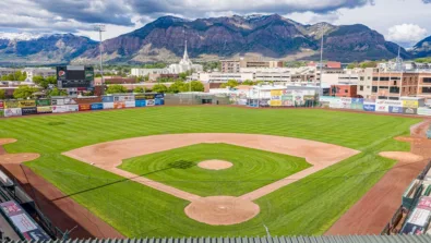 Linquist Field Behind Home Plate