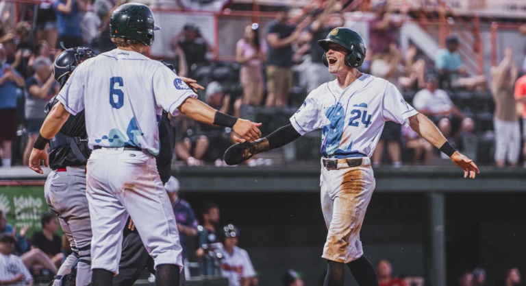 Boise Hawks Players Celebrating