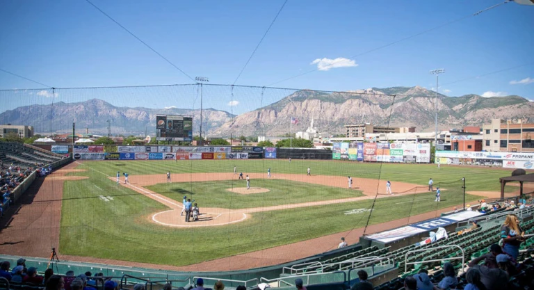 Lindquist Field Mountain Backdrop