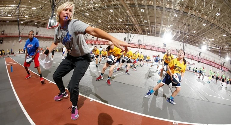 Doug Bruno Coach Beth Spider basketball camps for girls in illinois