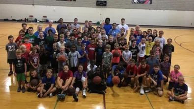 Horizon Christian Mccracken Group Photo 2018 summer basketball camps for boys and girls in fort wayne