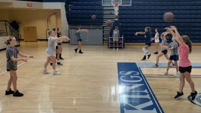 Berry college girls passing drill