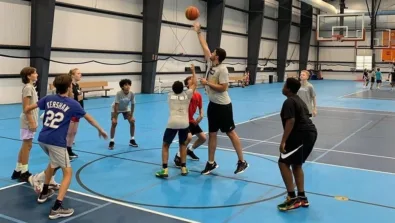 Thayer sports center nike basketball camp scrimmage