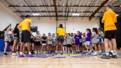 JR Sparks Nike Camp 24 coach huddle