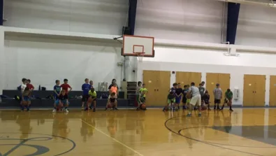 Derby Academy Basketball Camp Dribble Drill this summer at a camp near me