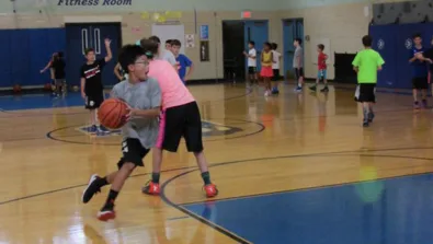 Nike Basketball Camp at Brown Middle School Drive To Hoop Practice