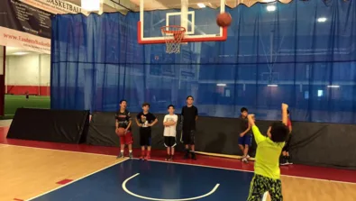 Danvers Corner Shot at the basketball camp for boys and girls in Massachusetts