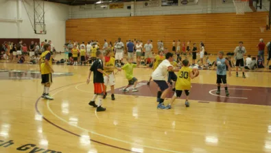 Suny Potsdam basketball camp Scrimmage in New York