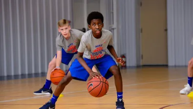 Coed Camper Dribble Drill