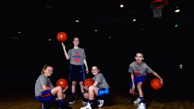 Girls Blacklight Group Photo