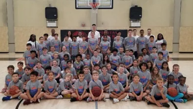 Las Positas College Group Photo at the nike basketball camp