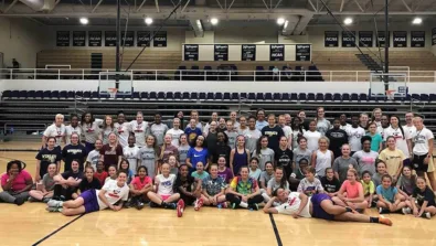 Wingate Girls Group Photo 2018 north carolina basketball camps