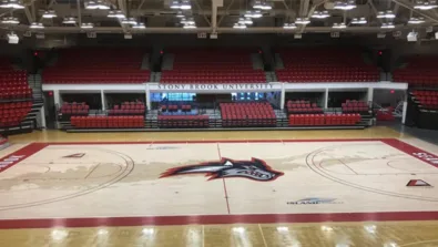 Stony brook island federal credit union arena at the nike girls basketball camp in new york