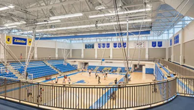 Worcester state gym at the youth basketball camp