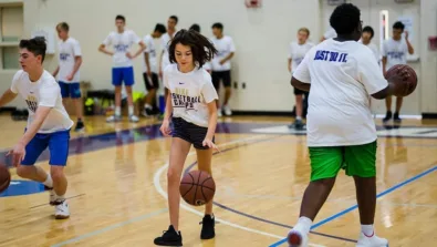 Curry College Drills nike basketball camps in milton