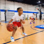 Boys alpharetta dribbling practice at nike basketball camp