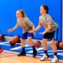Coed Stance Drill at the basketball camp