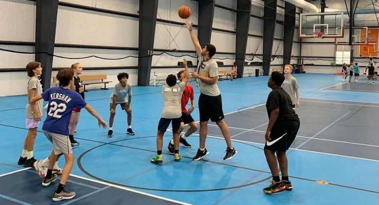 Thayer sports center nike basketball camp scrimmage