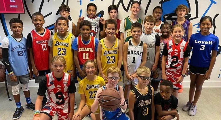 Ebh chamblee nike basketball camp jersey group photo