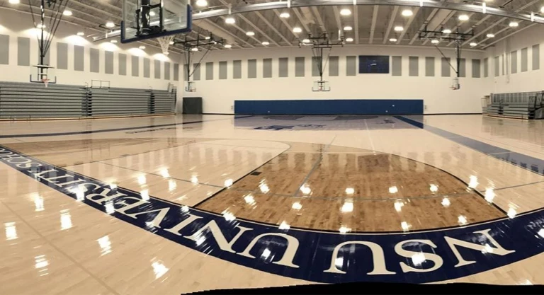 Nsu university gym at the basketball camp in Florida.